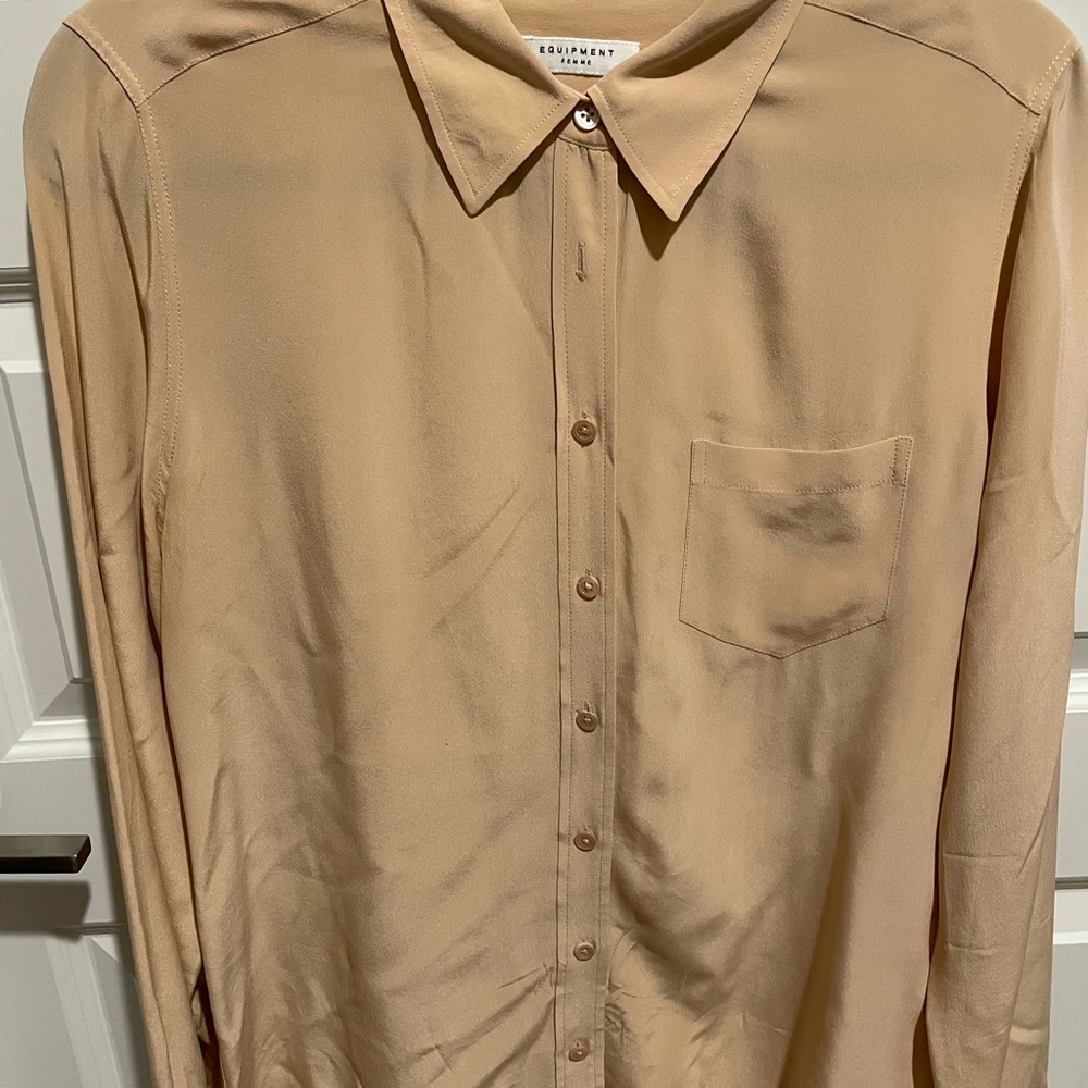 Equiptment essential silk shirt